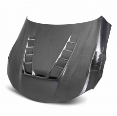 SEIBON TV-STYLE DOUBLE-SIDED CARBON FIBER HOOD FOR 2020-2021 TOYOTA GR SUPRA