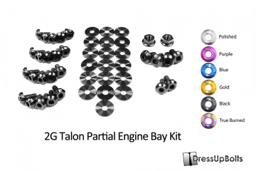 Mitsubishi 2G Eclipse (1995-1999) Titanium Dress Up Bolts Partial Engine Bay Kit